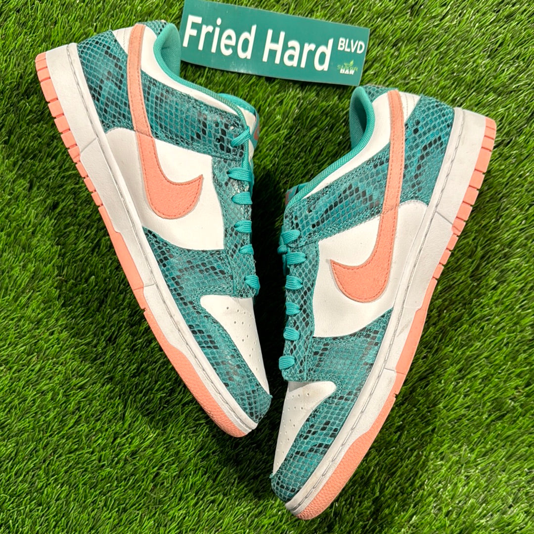Dunk Low 'Washed Teal Snakeskin'