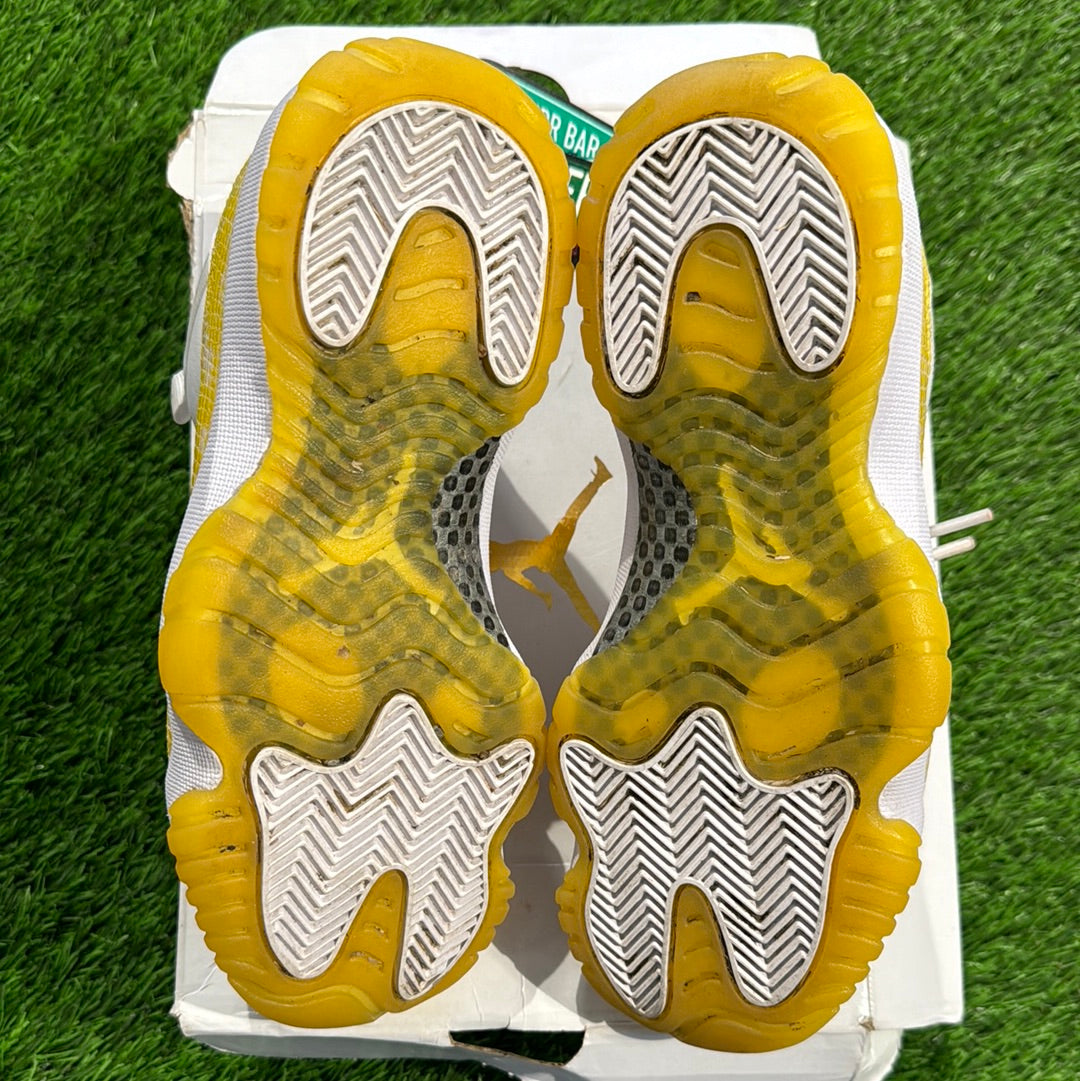 Wmns Air Jordan 11 Low 'Yellow Snakeskin' 5Y/6.5W