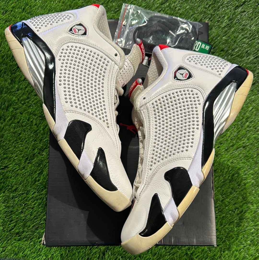 Supreme x Air Jordan 14 Retro 'White'