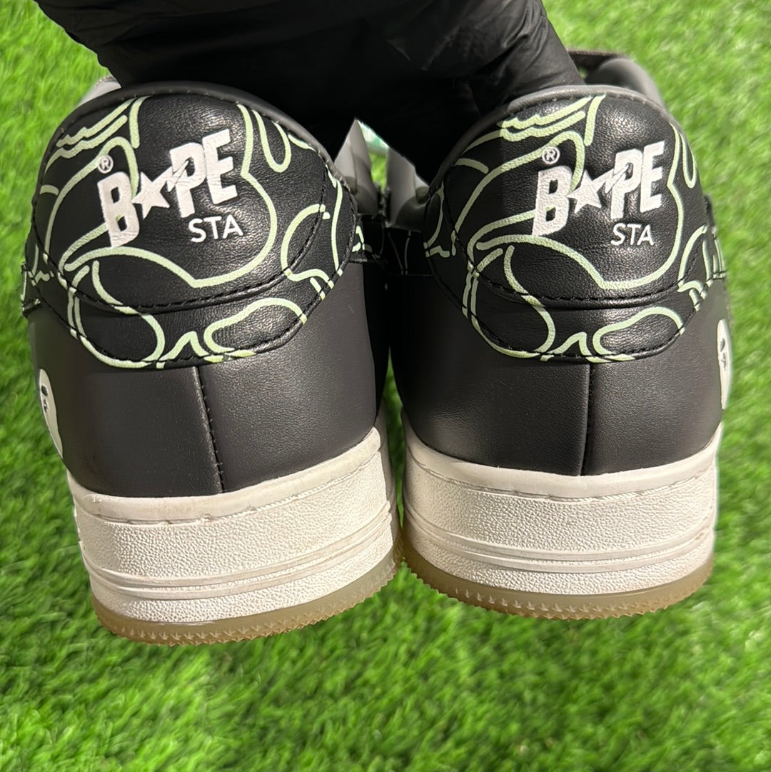 Bapesta 'Text Code Camo - Charcoal'