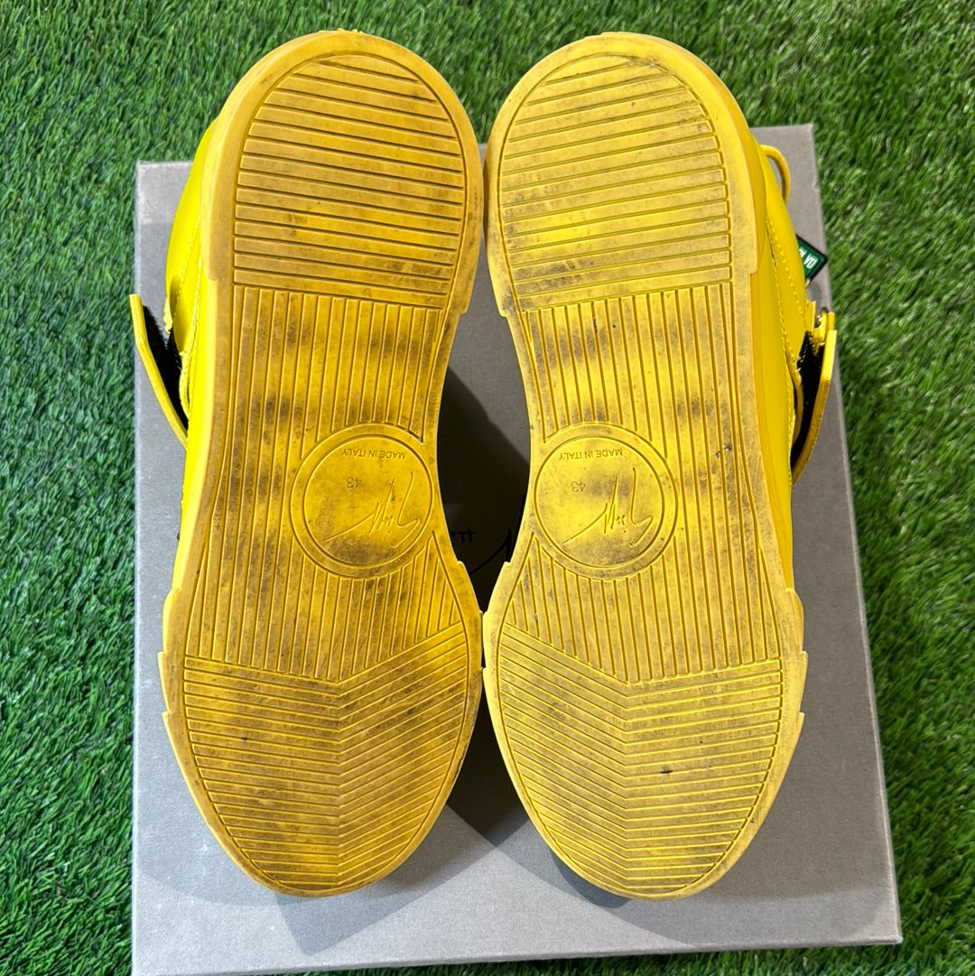 Giuseppe Zanotti Side-Zip Lace-Up Sneakers 'Yellow'