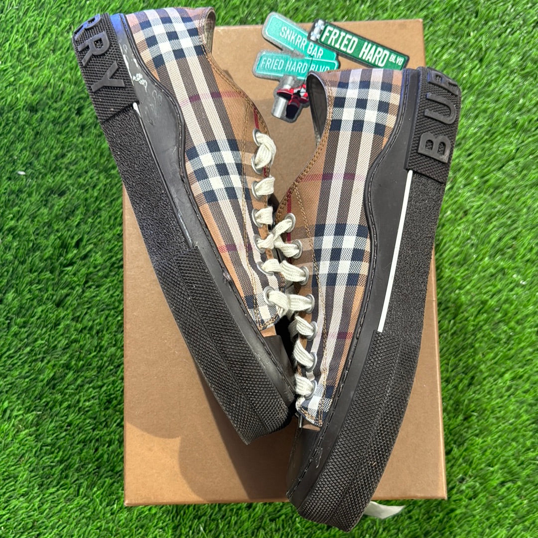 Burberry Vintage Check Lace-Up Sneakers