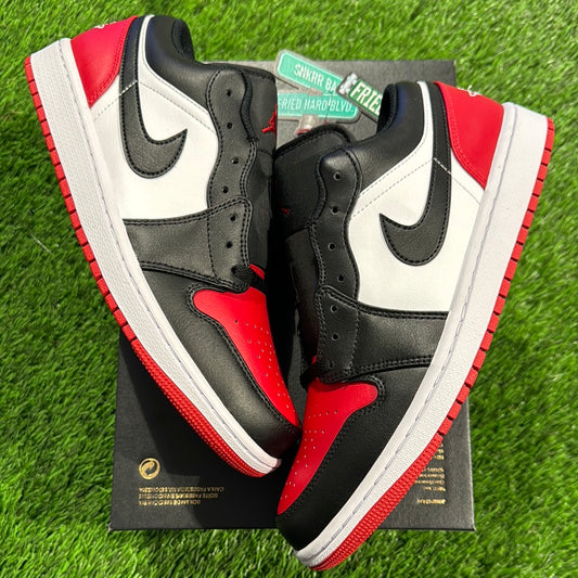 Air Jordan 1 Low 'Bred Toe 2.0'