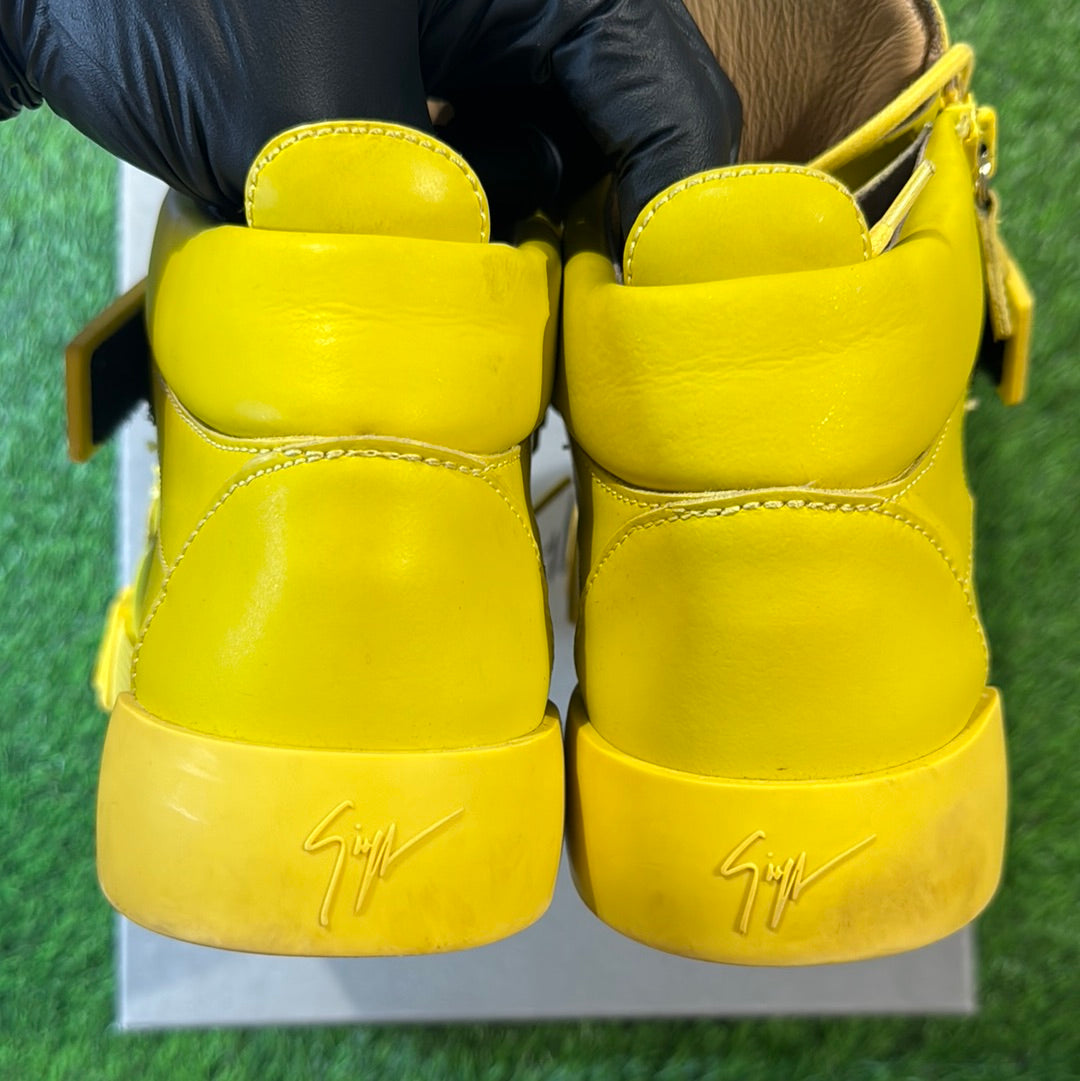 Giuseppe Zanotti Side-Zip Lace-Up Sneakers 'Yellow'