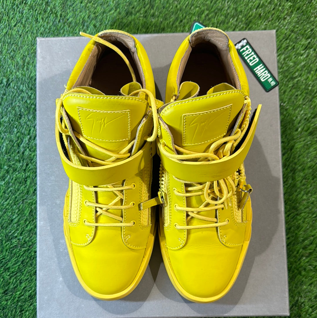 Giuseppe Zanotti Side-Zip Lace-Up Sneakers 'Yellow'