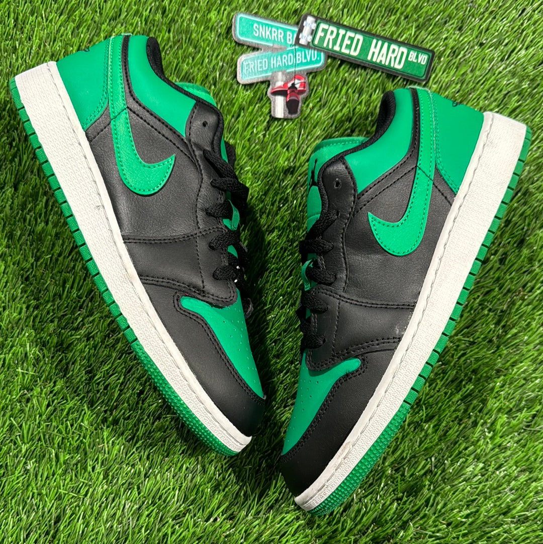 Air Jordan 1 Low GS 'Black Lucky Green'