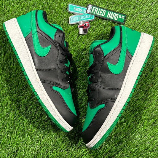 Air Jordan 1 Low GS 'Black Lucky Green'