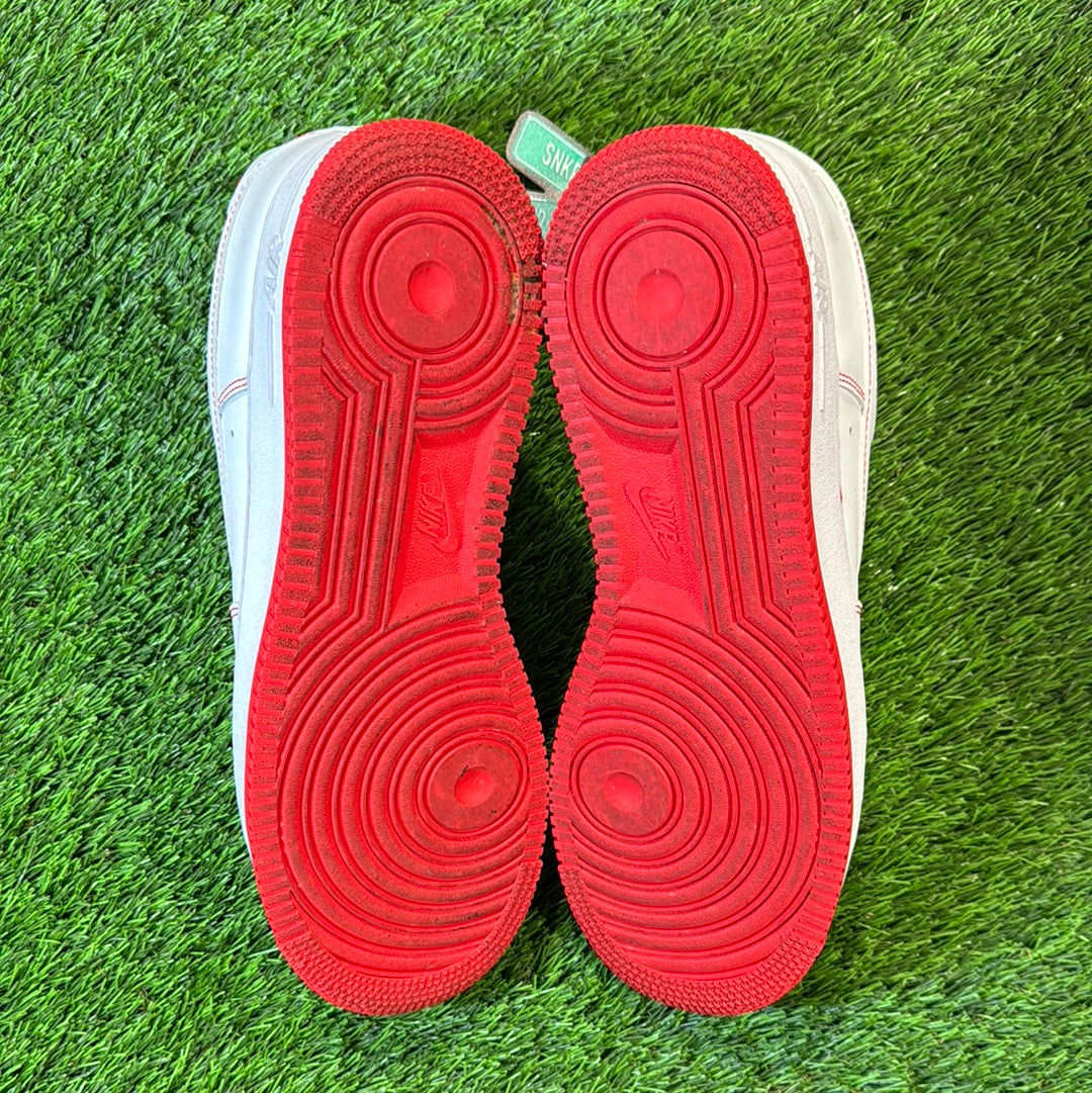 Air Force 1 '07 'Contrast Stitch - White University Red' 10.5M/12W