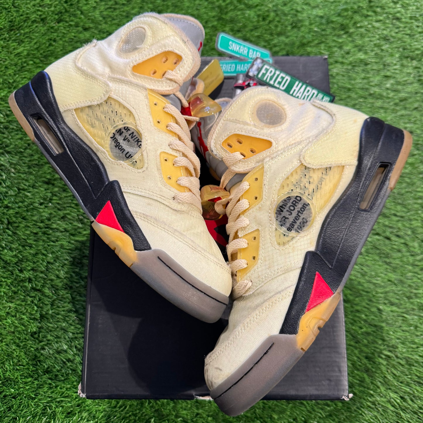 Off-White x Air Jordan 5 SP 'Sail'
