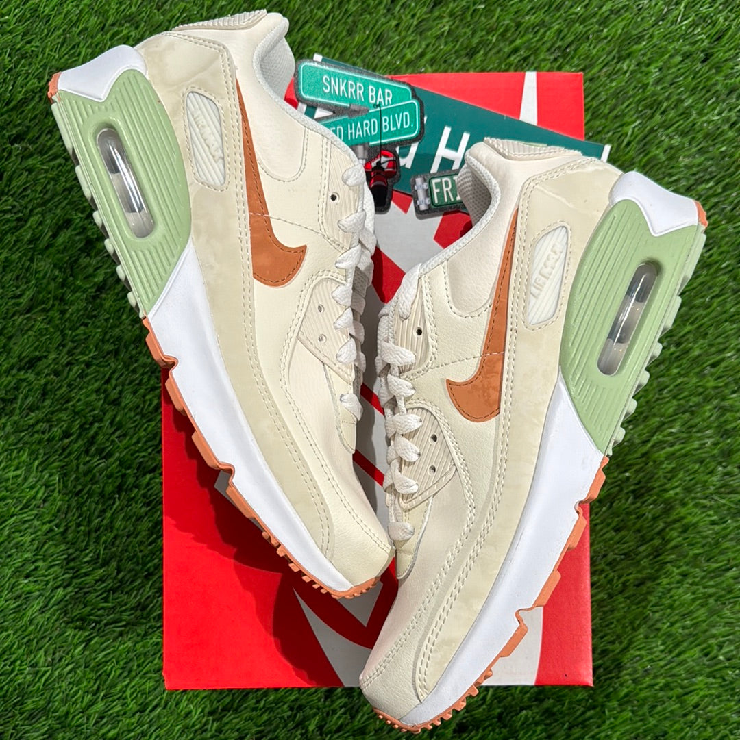 Air Max 90 Leather GS 'Pale Ivory Honeydew' 6Y/7.5W