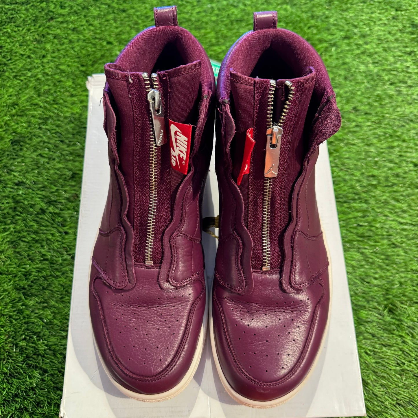 Wmns Air Jordan 1 Retro High Zip 'Bordeaux' 10M/11.5W