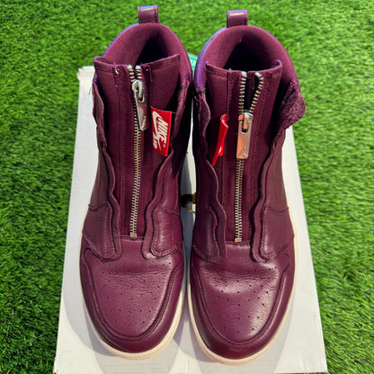 Wmns Air Jordan 1 Retro High Zip 'Bordeaux' 10M/11.5W