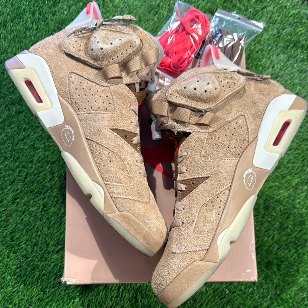 Travis Scott x Air Jordan 6 Retro 'British Khaki'