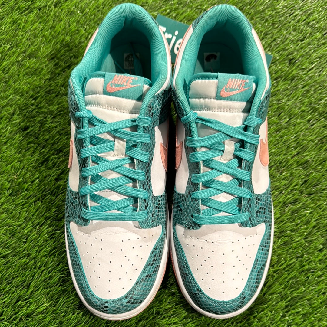 Dunk Low 'Washed Teal Snakeskin'