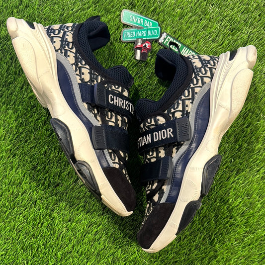 Dior D-Wander Sneaker 'Dior Oblique - Deep Blue'