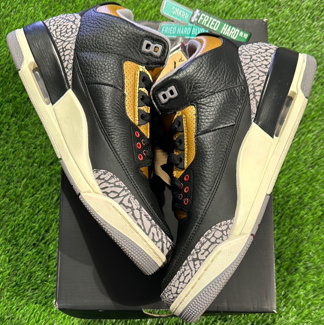 Wmns Air Jordan 3 Retro 'Black Gold'