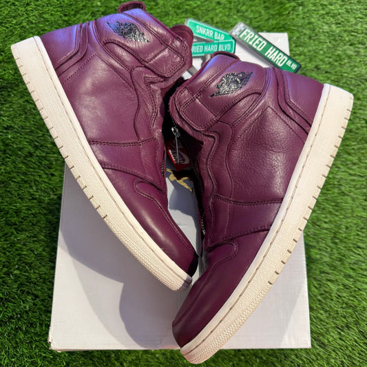 Wmns Air Jordan 1 Retro High Zip 'Bordeaux' 10M/11.5W