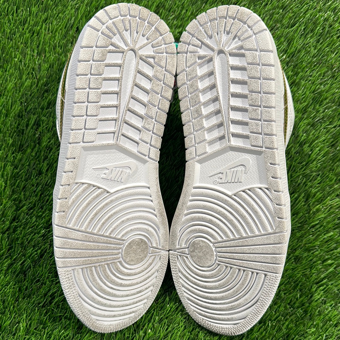 Wmns Air Jordan 1 Retro Low 'White Metallic Gold'