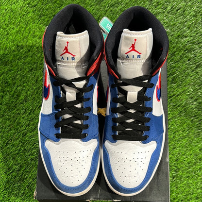 Air Jordan 1 Mid 'Multicolored Swoosh' 9M/10.5W