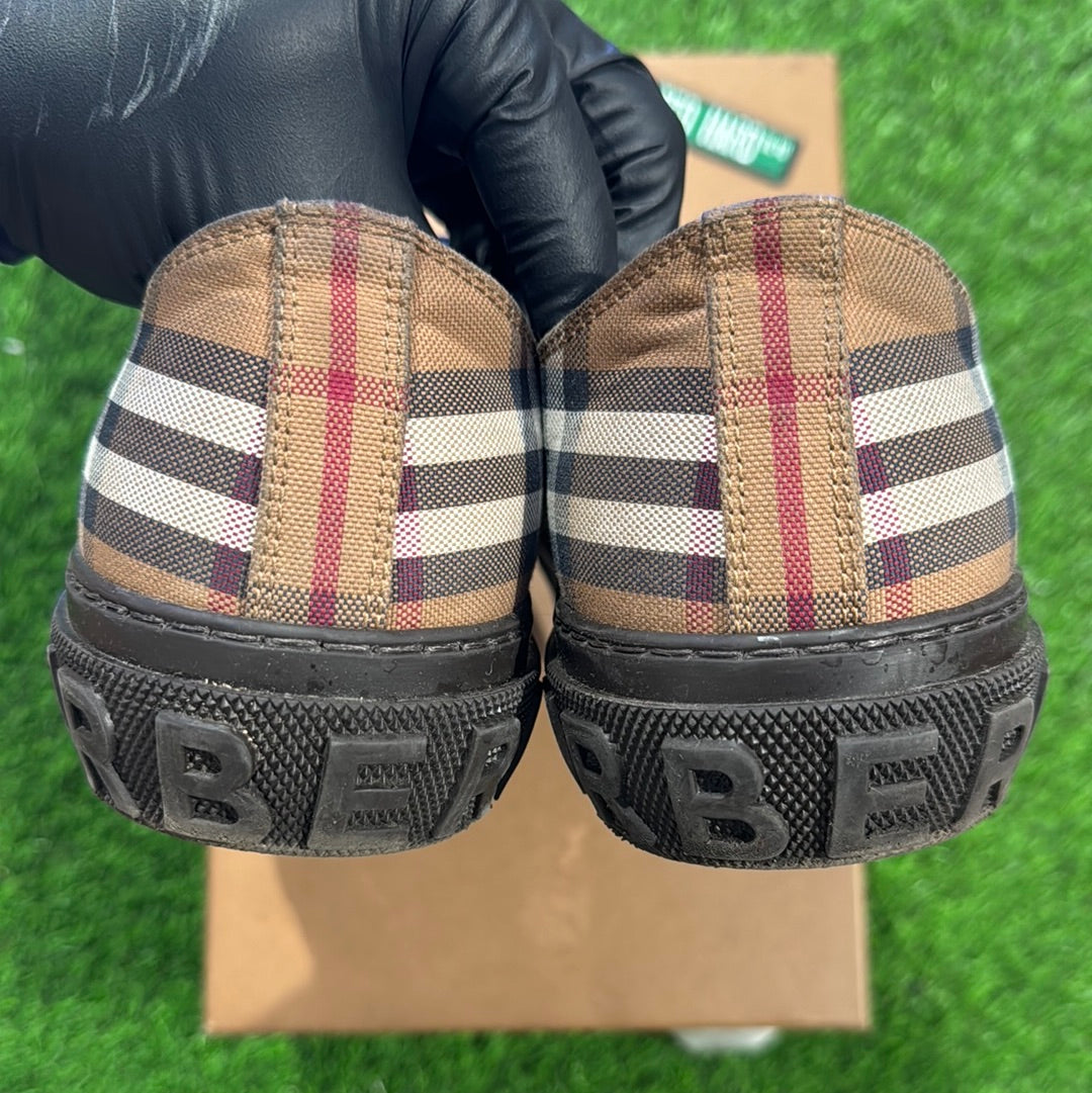 Burberry Vintage Check Lace-Up Sneakers