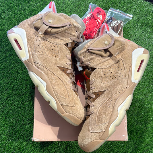 Travis Scott x Air Jordan 6 Retro 'British Khaki'