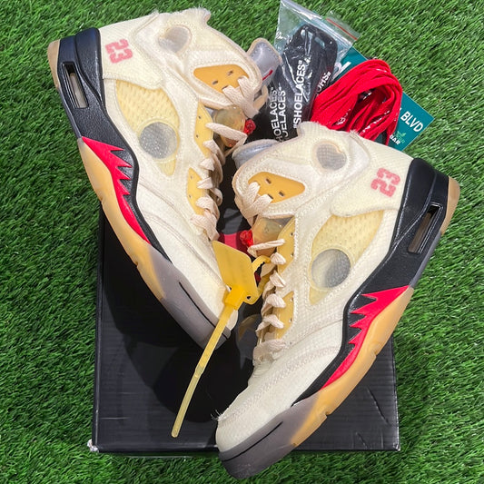 Off-White x Air Jordan 5 SP 'Sail'