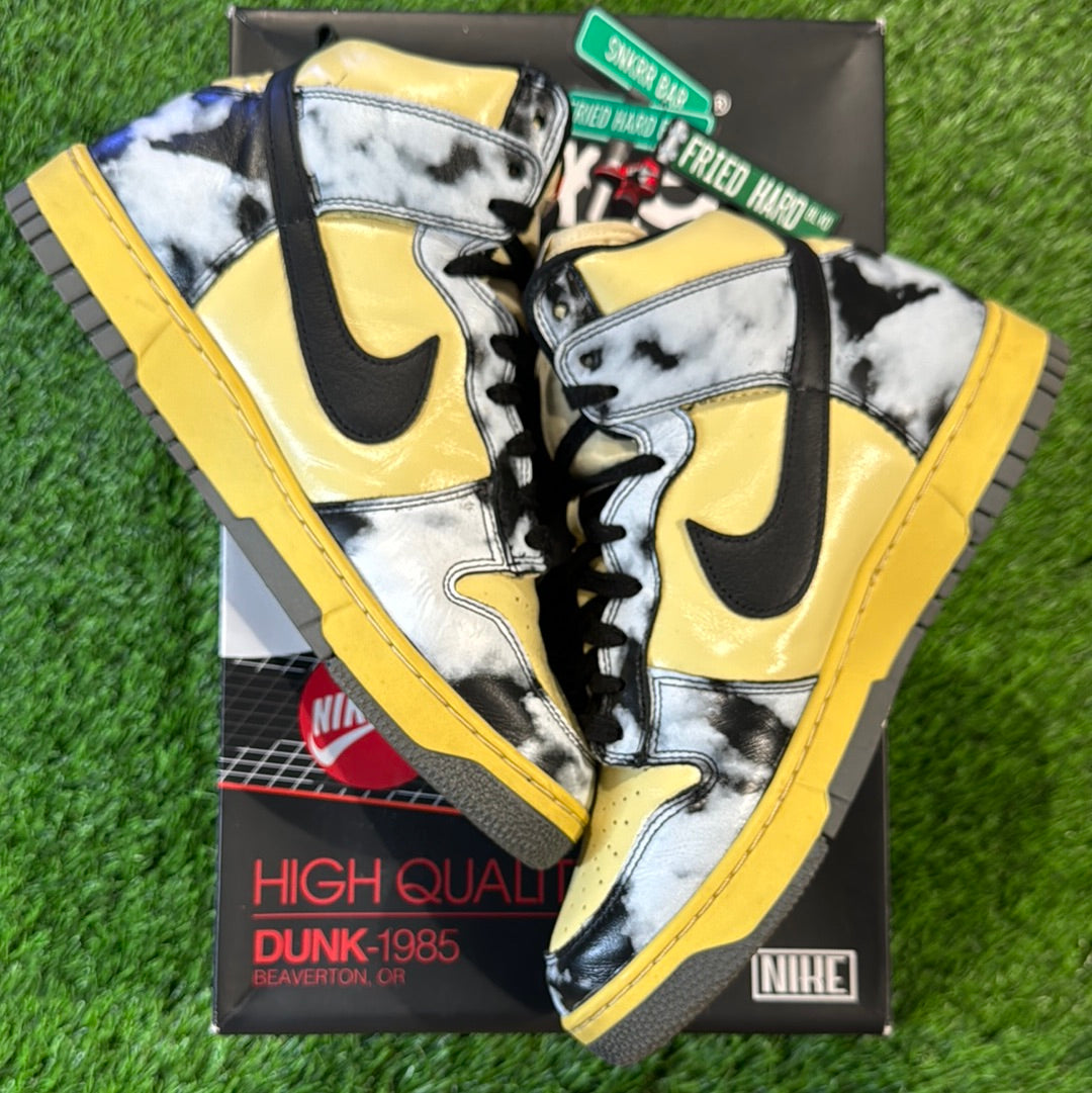Dunk High 1985 'Black Acid Wash'