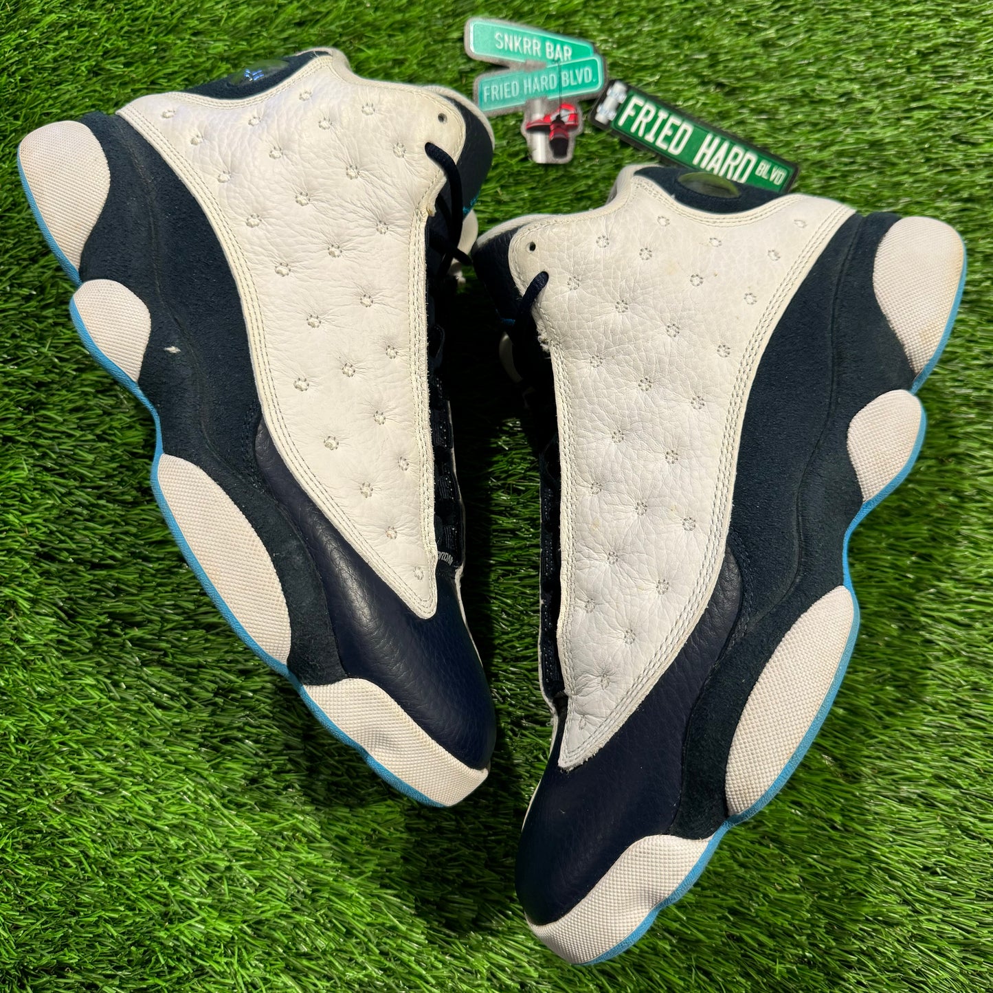 Jordan 13 Retro Obsidian Powder Blue White SIZE 9.5M/11W