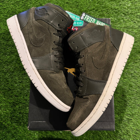 Air Jordan 1 Mid 'Sequoia Max Orange' 8M/9.5W