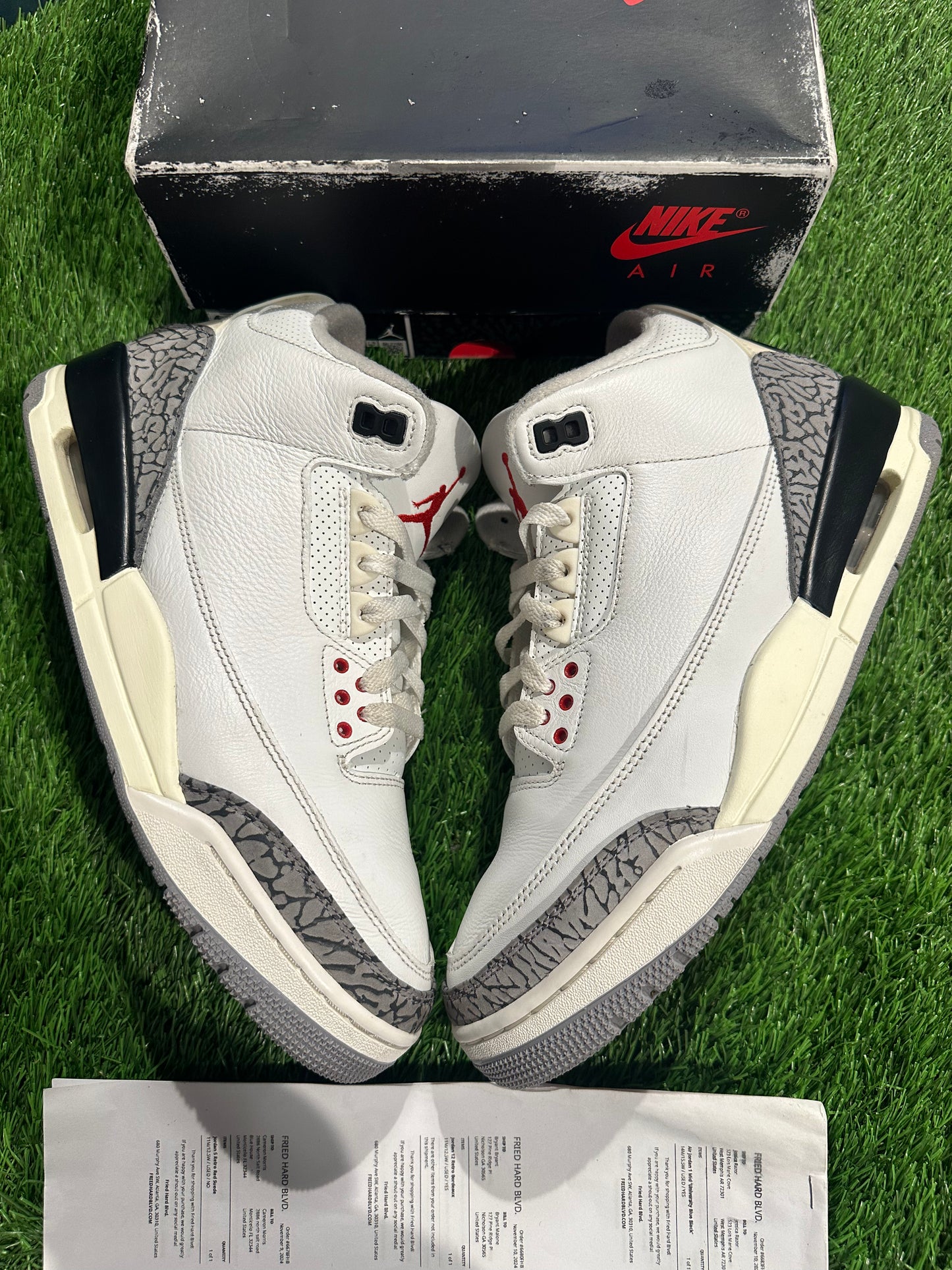 Jordan 3 Retro White Cement Reimagined SIZE 9.5M/11W