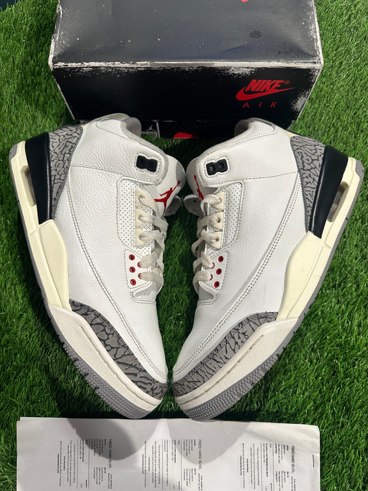 Jordan 3 Retro White Cement Reimagined SIZE 9.5M/11W