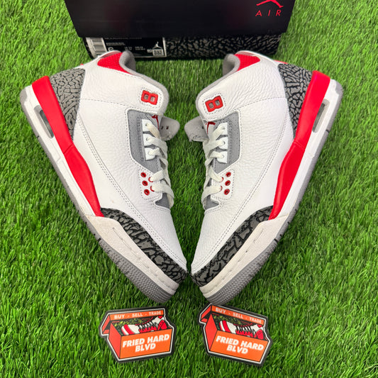 Jordan 3 Retro Fire Red (2022) (GS) SIZE 6Y/7.5W