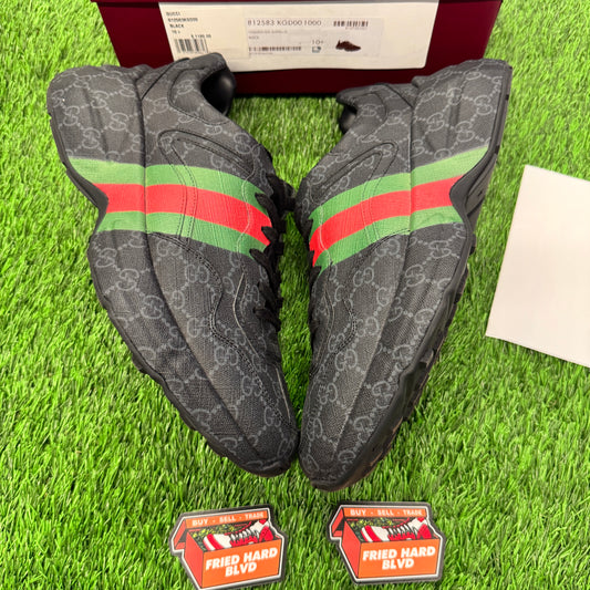 Gucci GG Rhyton 'Monogram - Black Green Red' SIZE 10.5M/12W