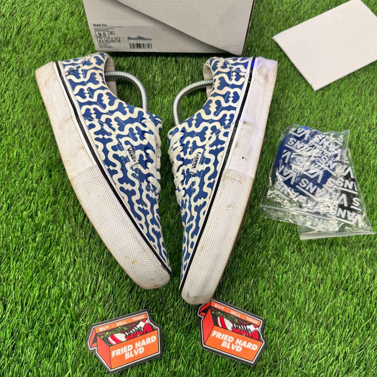 Vans Skate Era Supreme Monogram S Logo Blue SIZE 9.5M/11W
