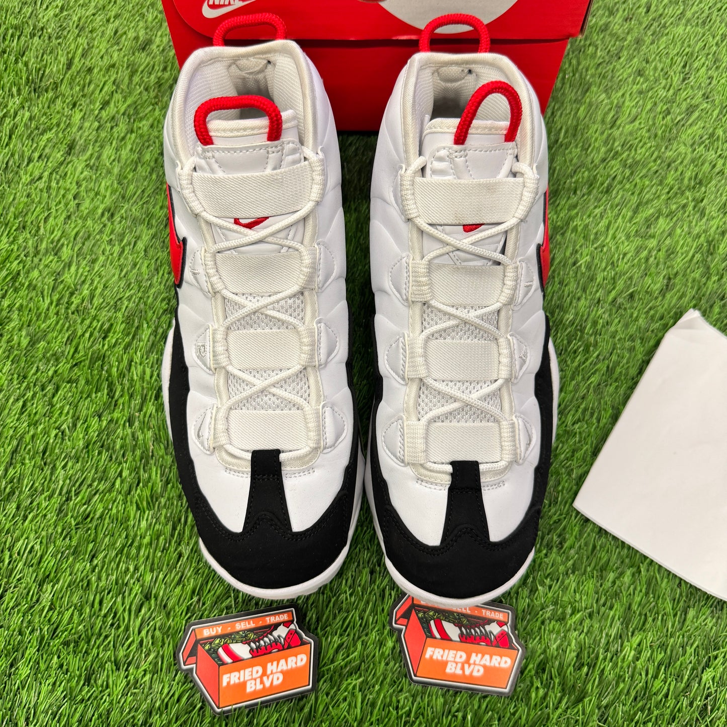 Air Max Uptempo 95 White Red Black SIZE 10M/11.5W