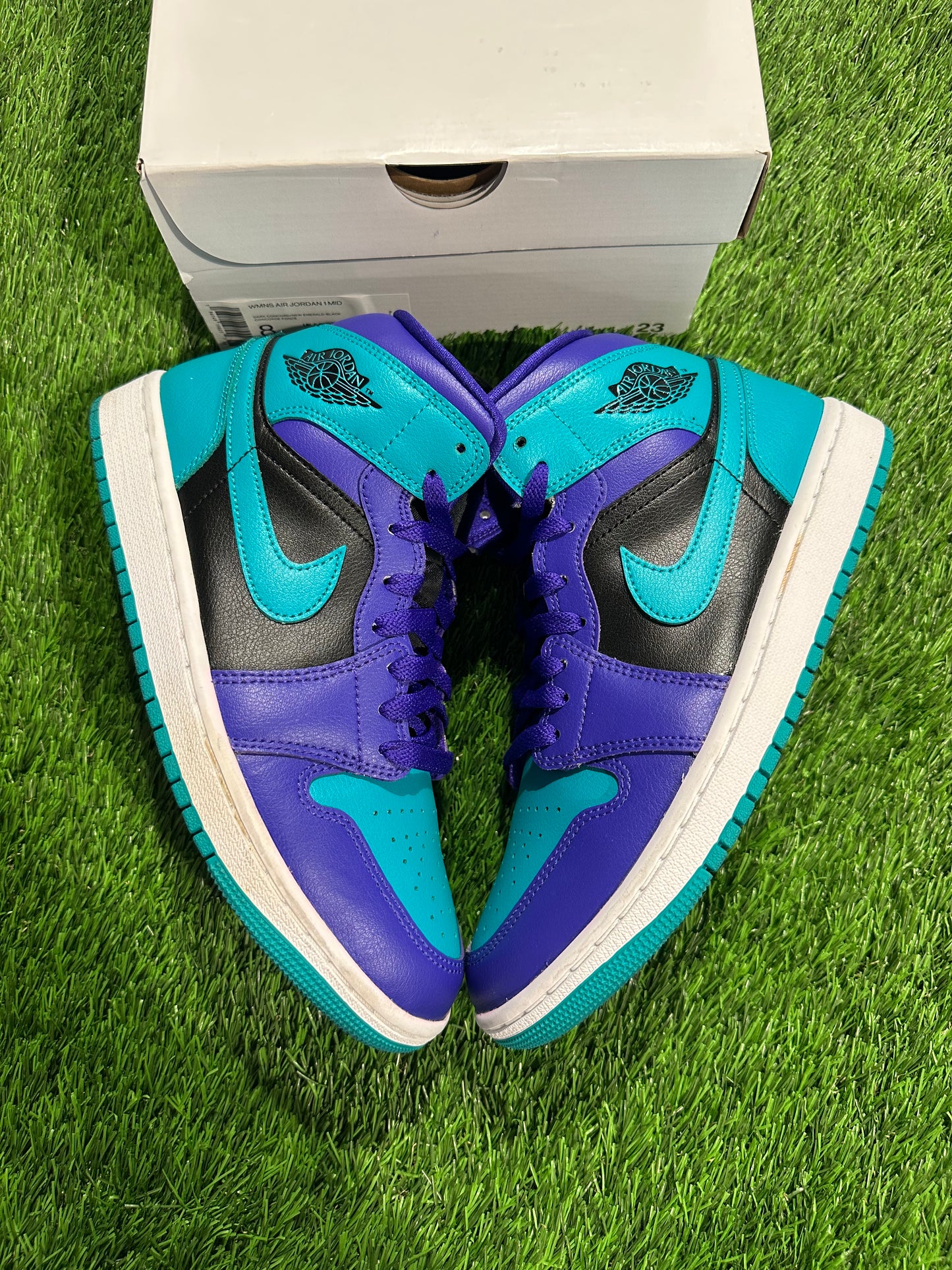 Jordan 1 Mid Black Grape (Women's)