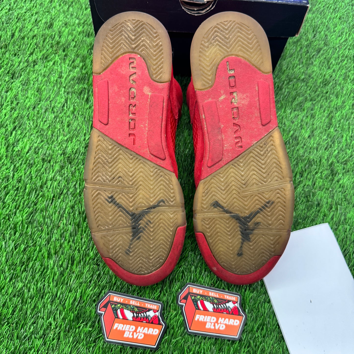 Jordan 5 Retro Red Suede (GS) SIZE 7Y/8.5W