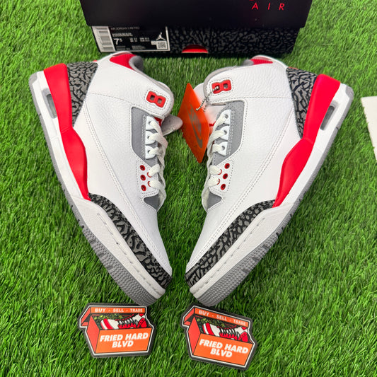 Jordan 3 Retro Fire Red (2022) SIZE 7.5M/9W