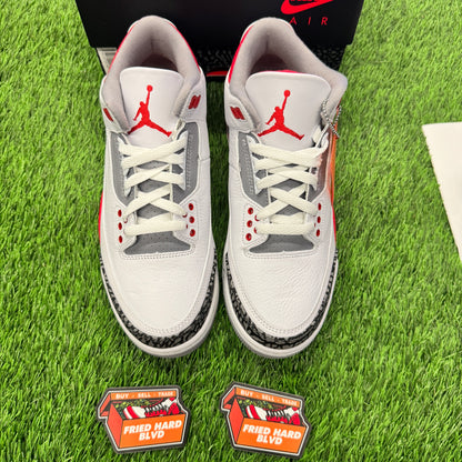 Jordan 3 Retro Fire Red (2022) SIZE 7.5M/9W
