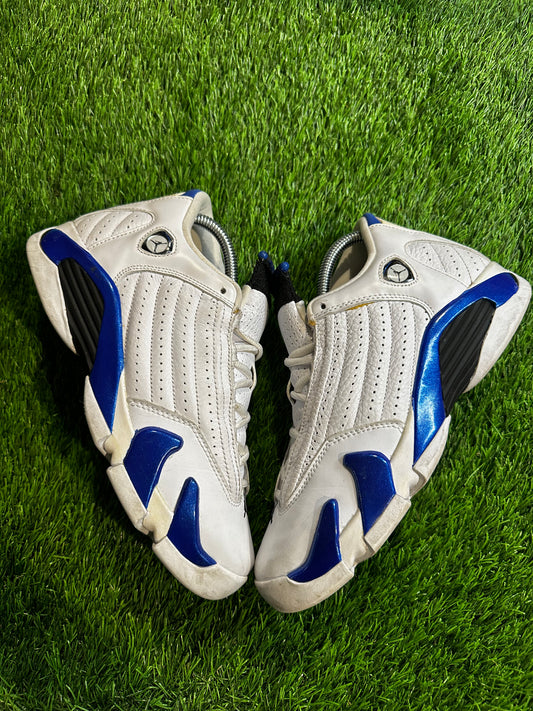 Jordan 14 Retro White Hyper Royal (GS) 6.5Y/8W