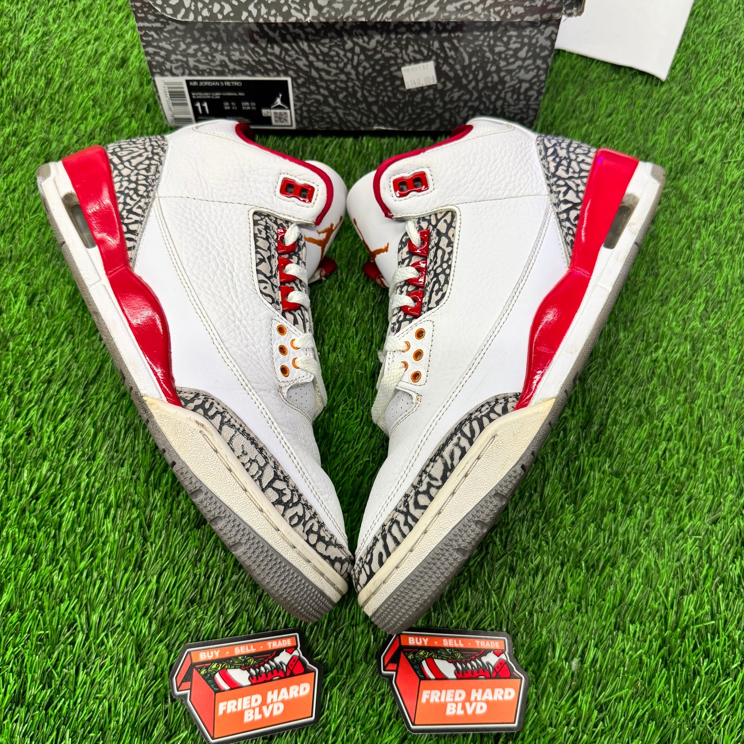 Jordan 3 Retro Cardinal Red SIZE 11M/12.5W