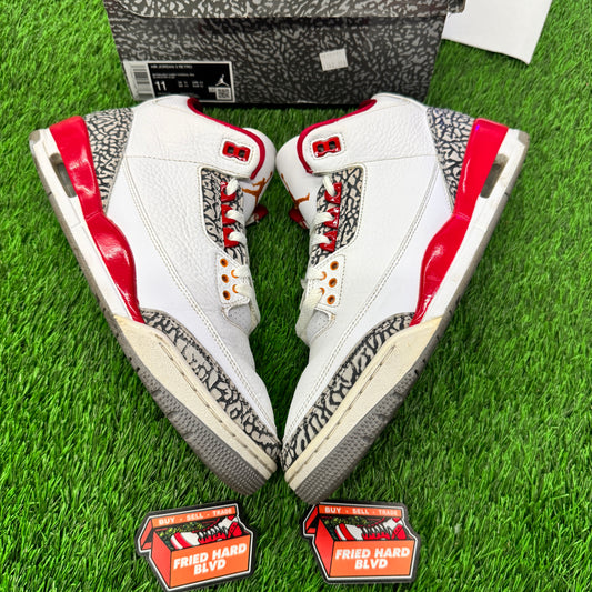 Jordan 3 Retro Cardinal Red SIZE 11M/12.5W