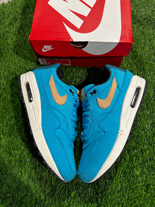 Air Max 1 Corduroy Baltic Blue SIZE 9M/10.5W