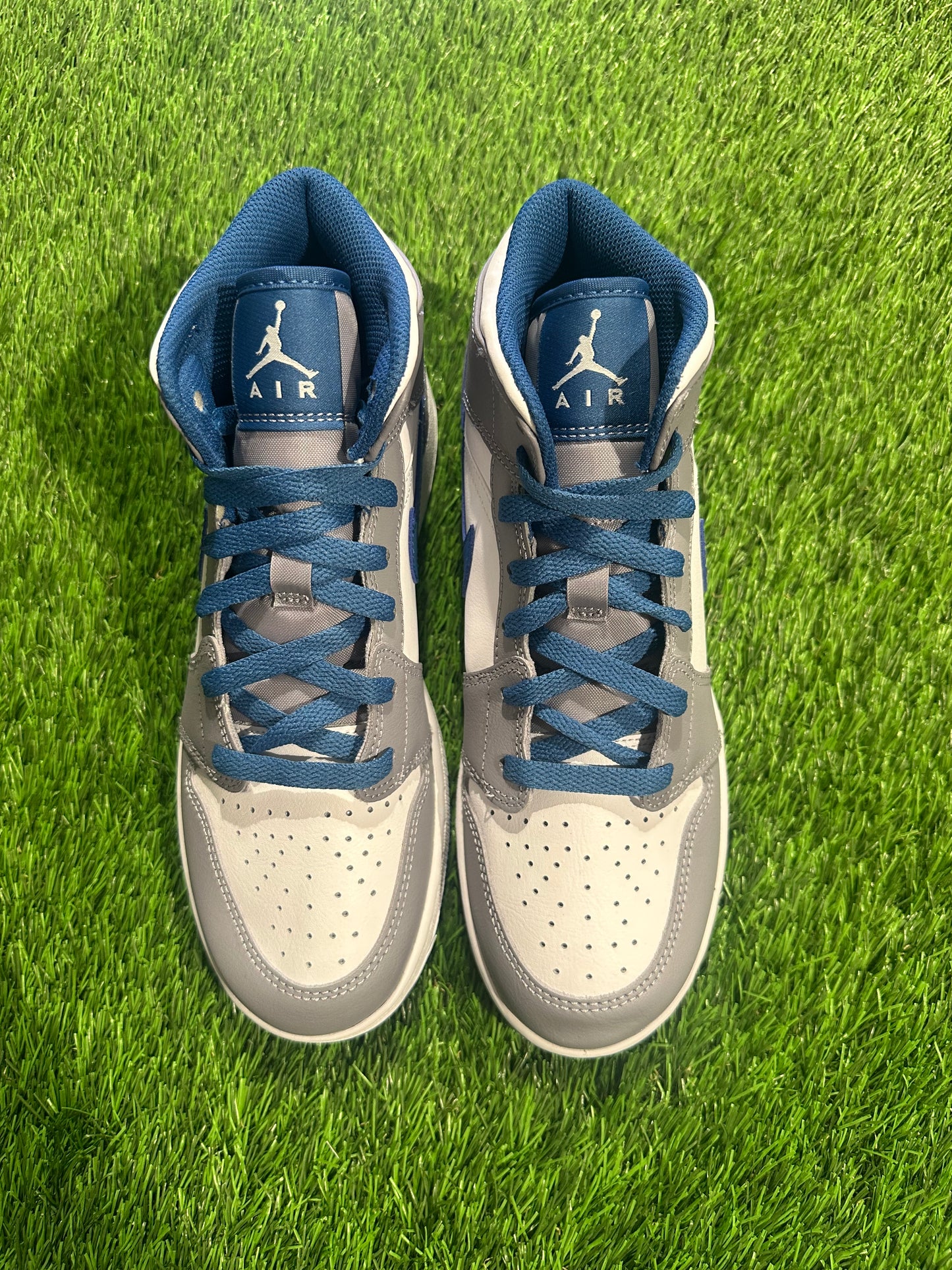 Jordan 1 Mid True Blue Cement (GS)