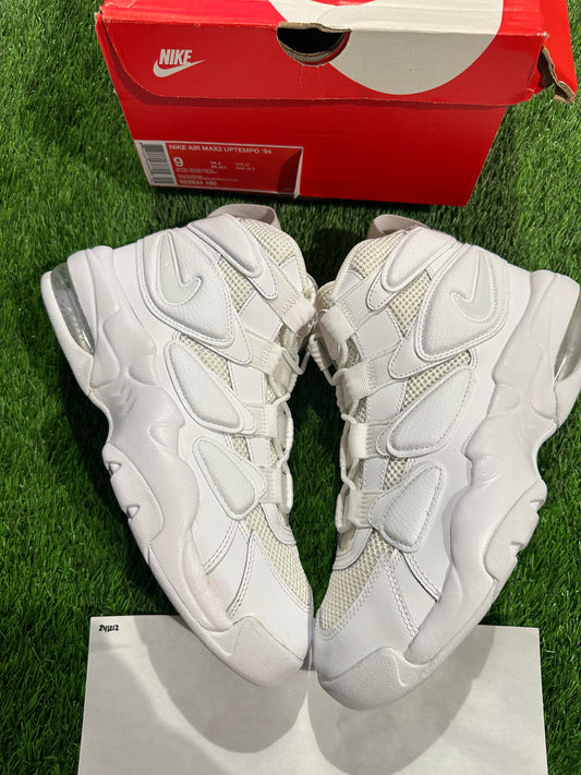 Air Max 2 Uptempo 94 Triple White SIZE 9M/10.5W