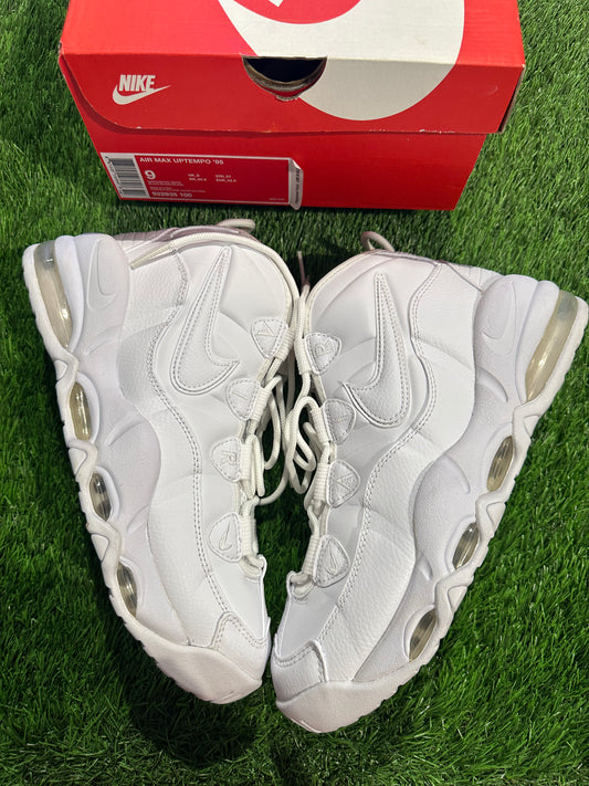 Air Max Uptempo 95 Triple White SIZE 9M/10.5W