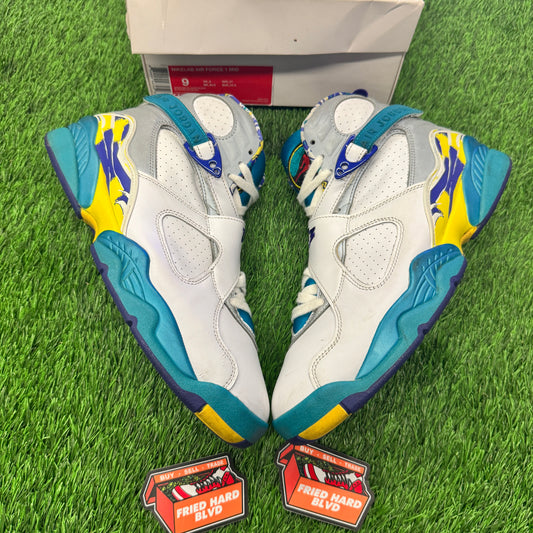 Jordan 8 Retro White Aqua (2019) (Women's) SIZE 9.5M/11W