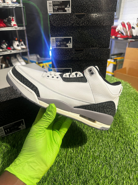 Jordan 3 Retro Cement Grey 8.5M/10W