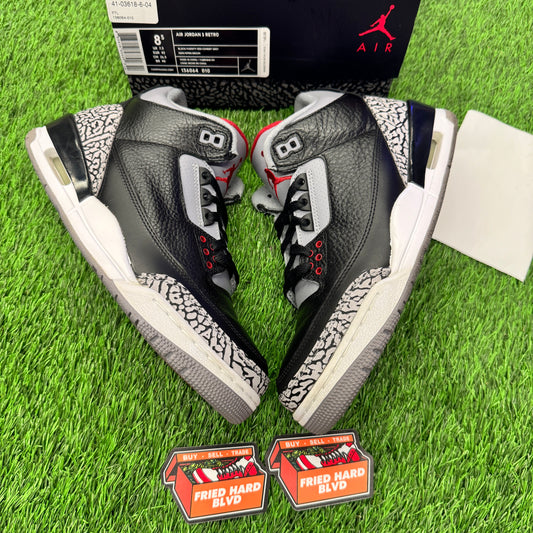 Jordan 3 Retro Black Cement (2011) SIZE 8.5M/10W