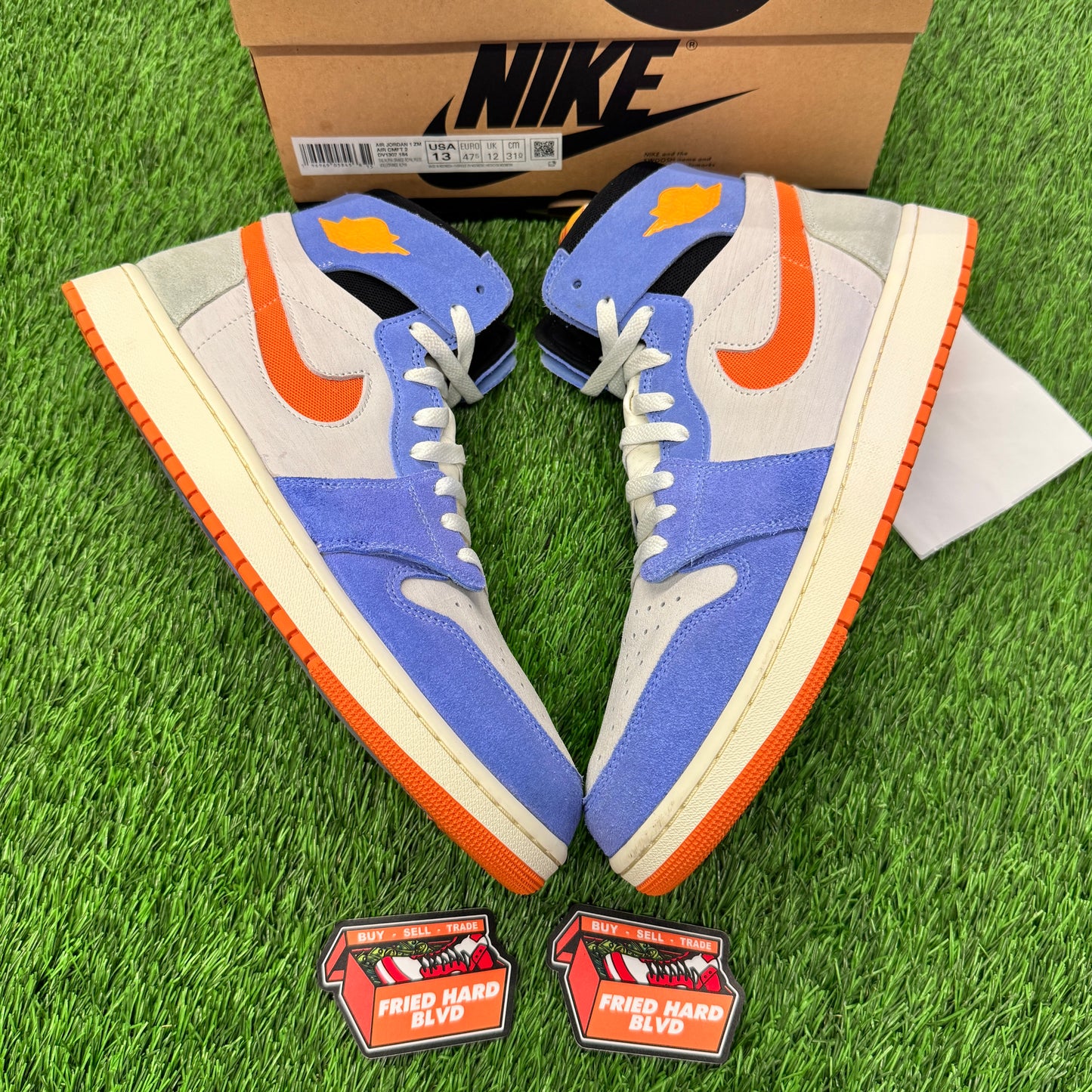 Jordan 1 High Zoom Air CMFT 2 Royal Pulse Alpha Orange